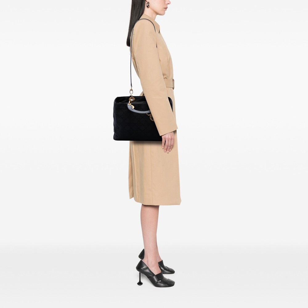 Dior Large Nylon Cannage Lady Pre-Loved #271555D14B - Picture 6 of 6